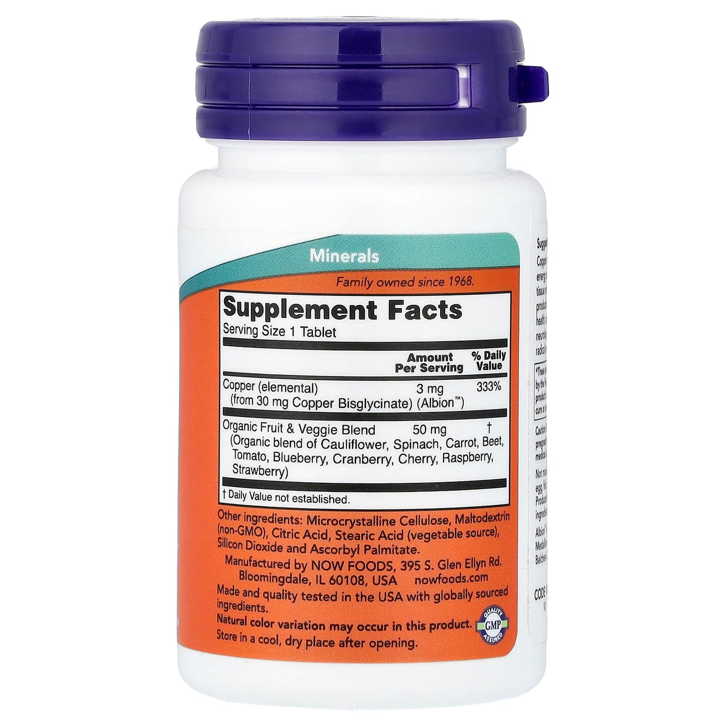 Copper Glycinate - 120 tabs