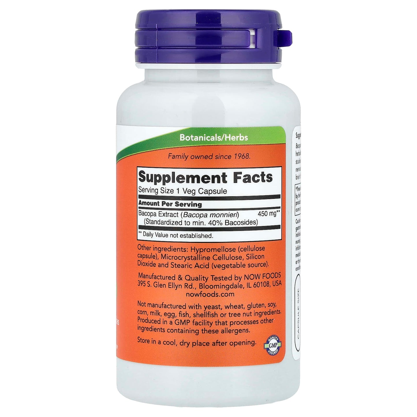 Bacopa Extract, 450mg - 90 vcaps