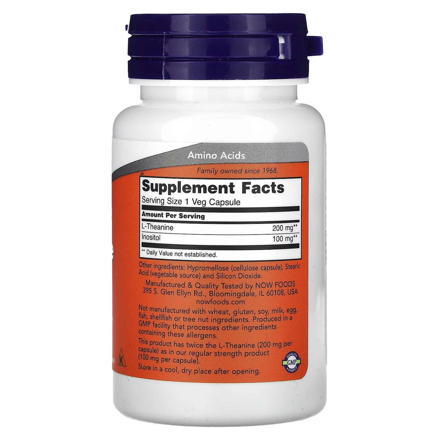 Double Strength L-Theanine, 200mg - 120 vcaps