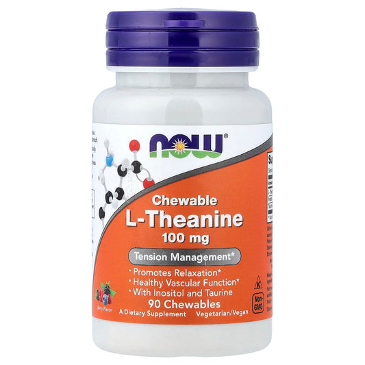 L-Theanine with Inositol and Taurine, 100mg - 90 chewables