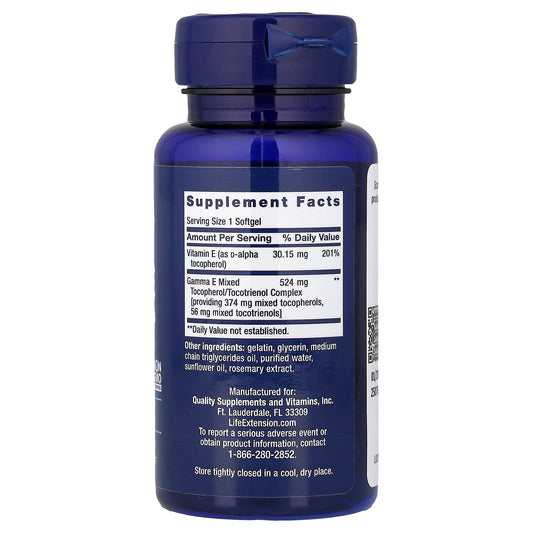 Gamma E Mixed Tocopherols & Tocotrienols - 60 softgels