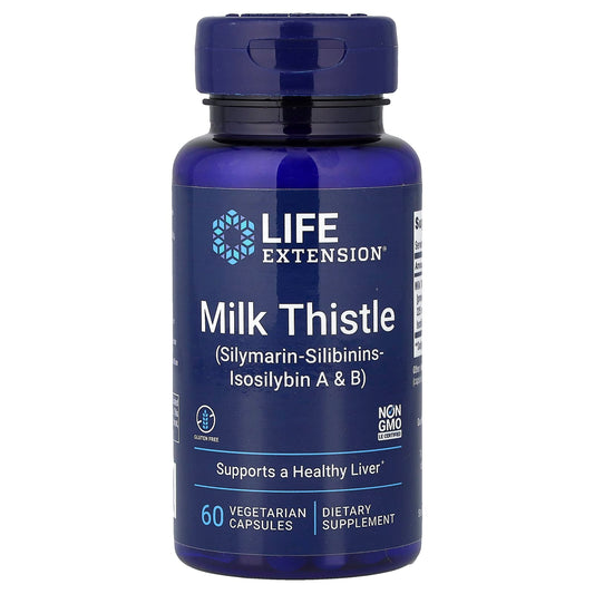 Milk Thistle, Silymarin-Silibinins-Isosilybin A & B - 60 vcaps