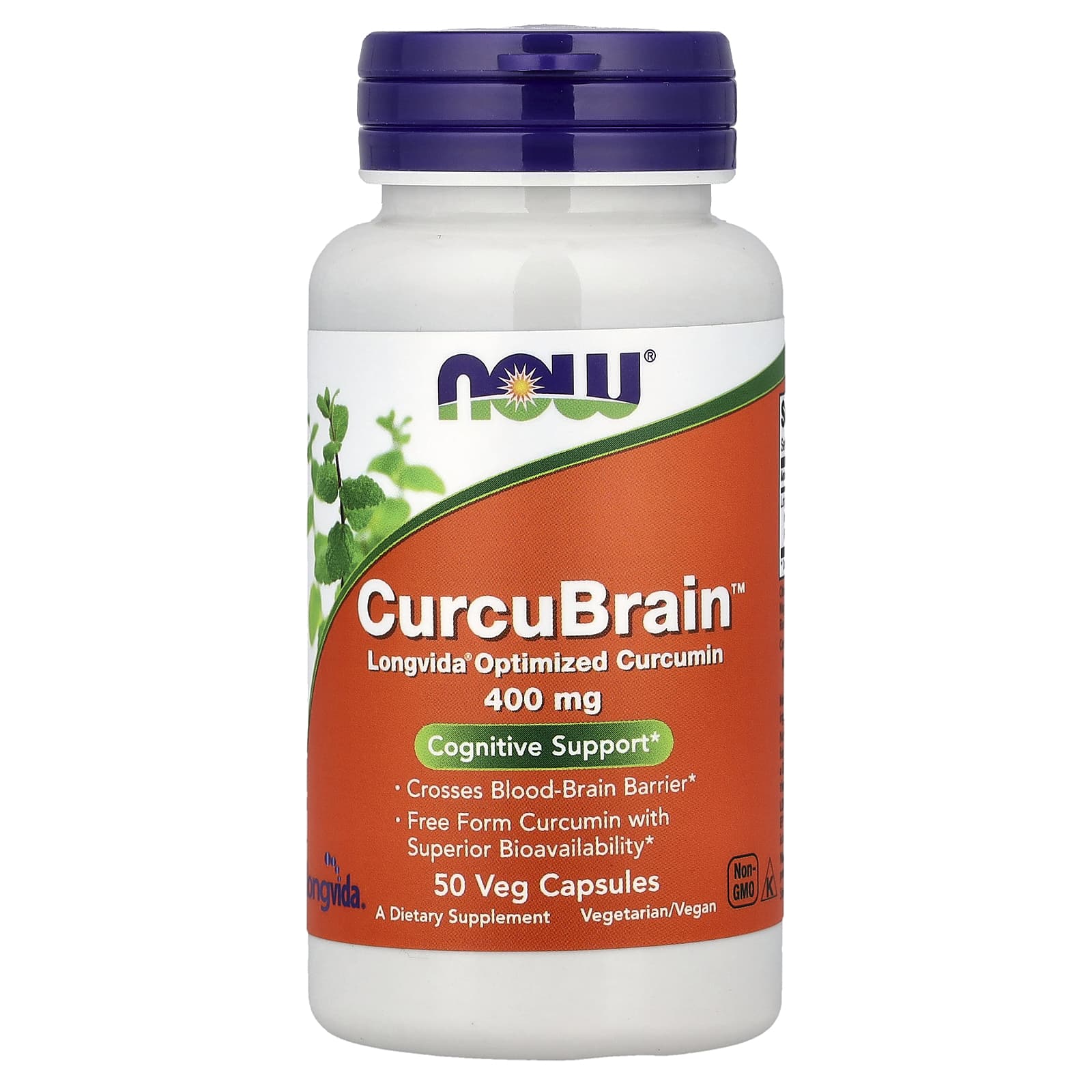 CurcuBrain, 400mg - 50 vcaps