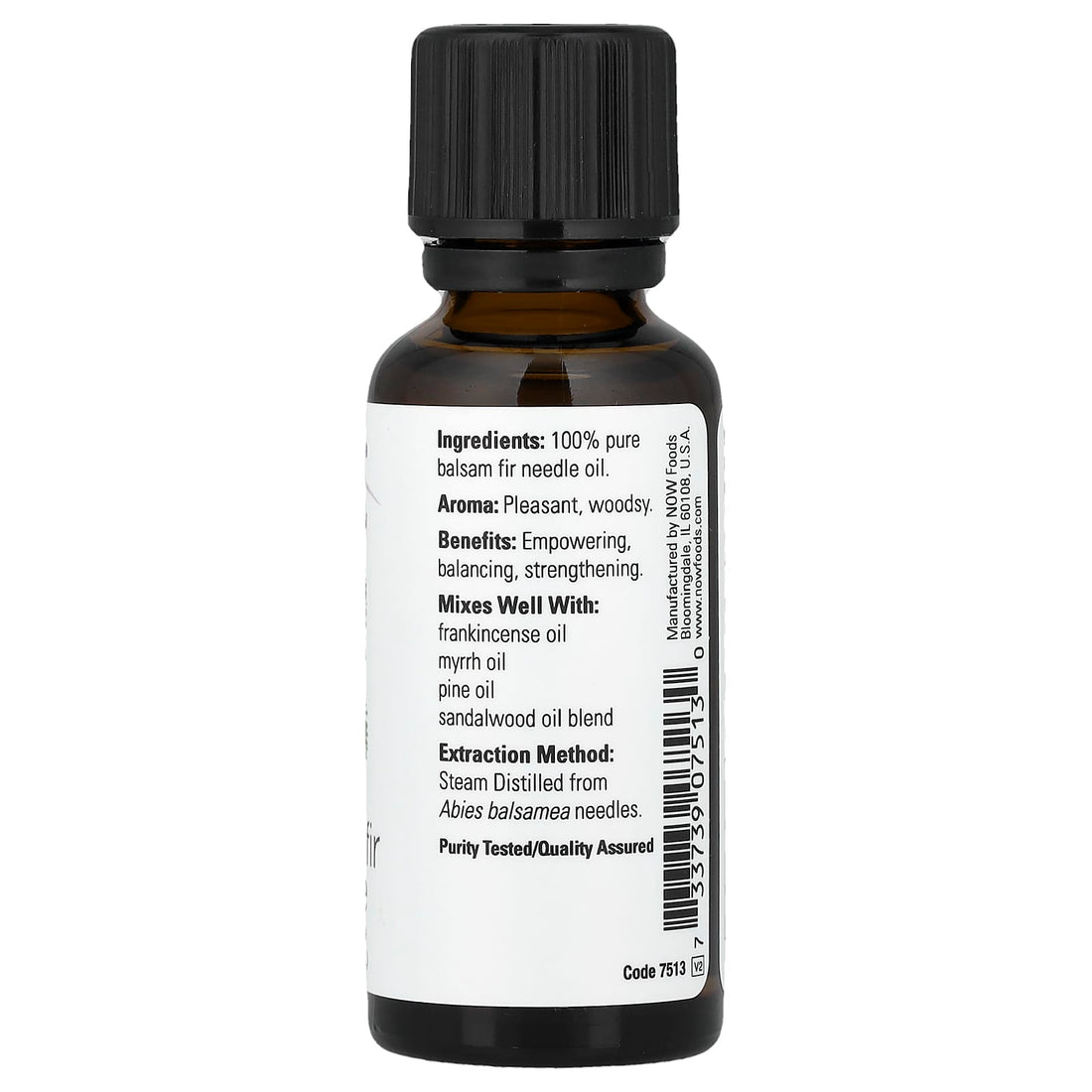NOW Foods Essential Oil, Balsam Fir Needle Oil - 30 ml - image 3