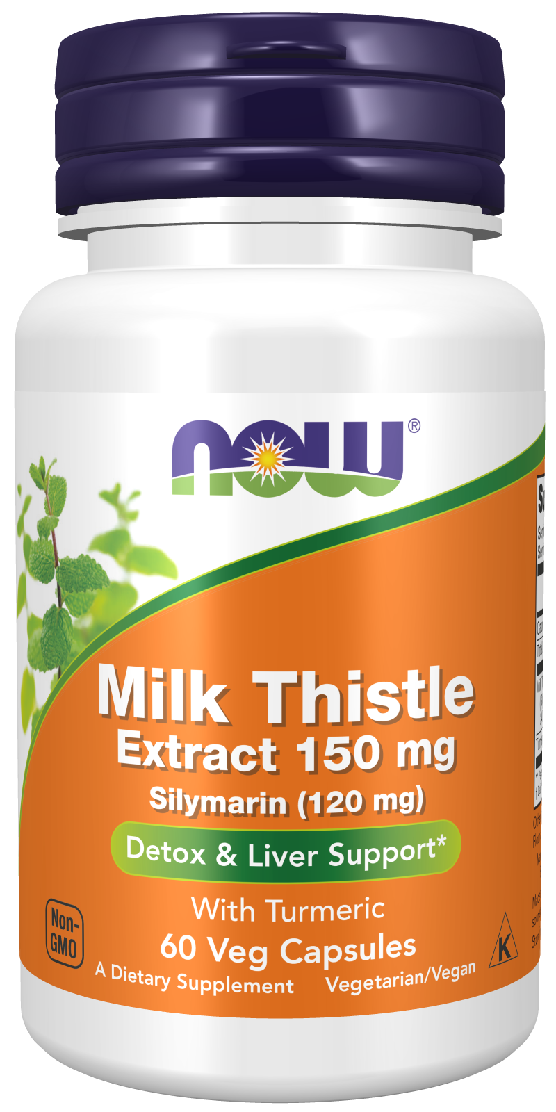 Milk Thistle Extract with Turmeric, 150mg - 60 vcaps