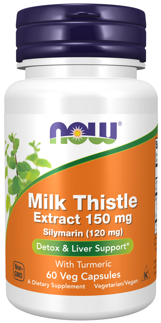 Milk Thistle Extract with Turmeric, 150mg - 60 vcaps