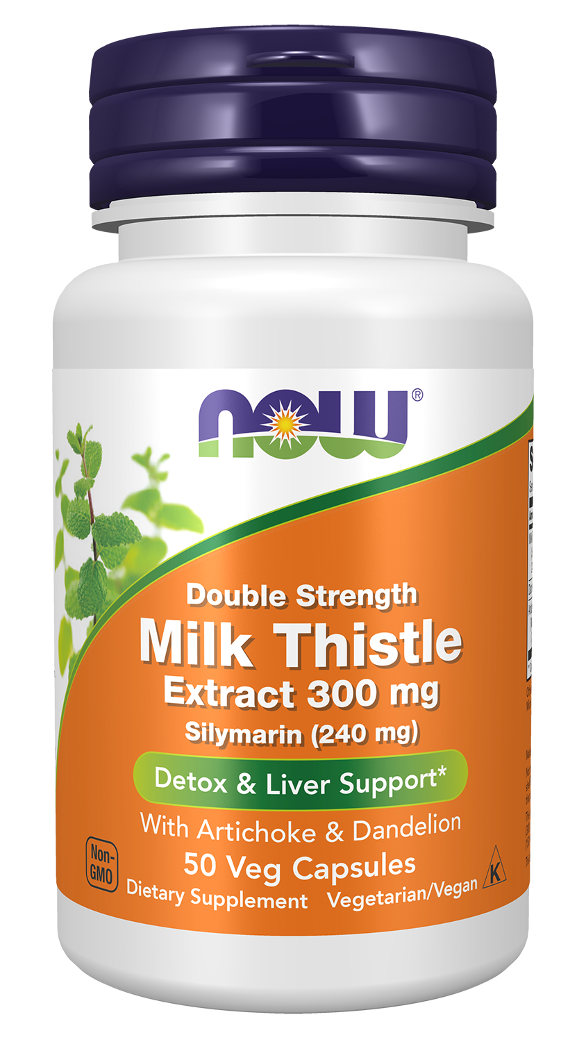 Milk Thistle Extract with Artichoke & Dandelion, 300mg Double Strength - 200 vcaps