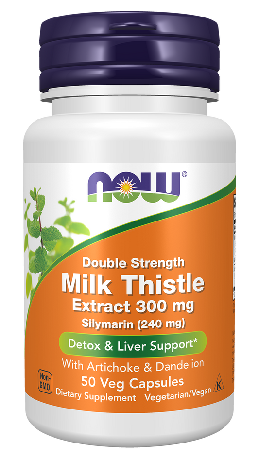 Milk Thistle Extract with Artichoke & Dandelion, 300mg Double Strength - 200 vcaps