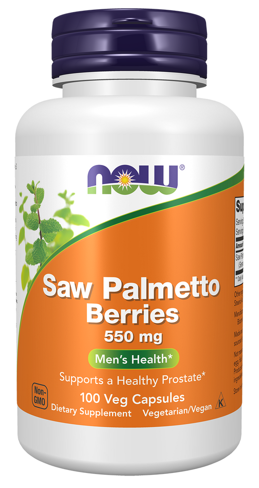Saw Palmetto Berries, 550mg - 100 vcaps