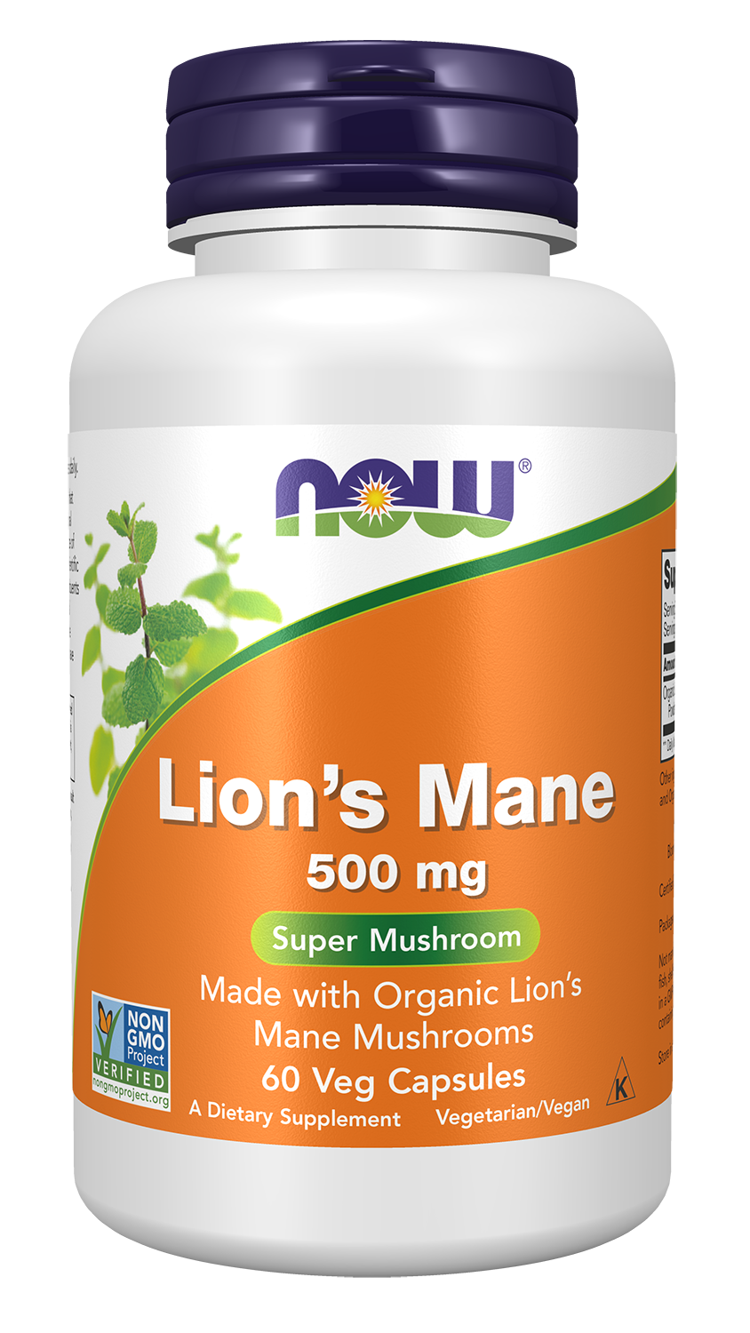Lion's Mane, 500mg - 60 vcaps