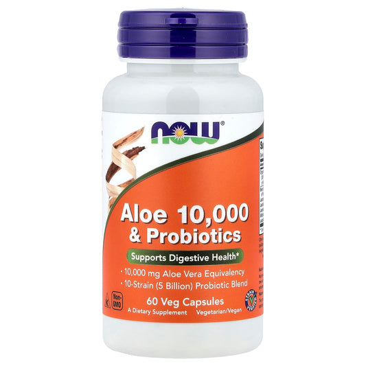 Aloe 10,000 & Probiotics - 60 vcaps