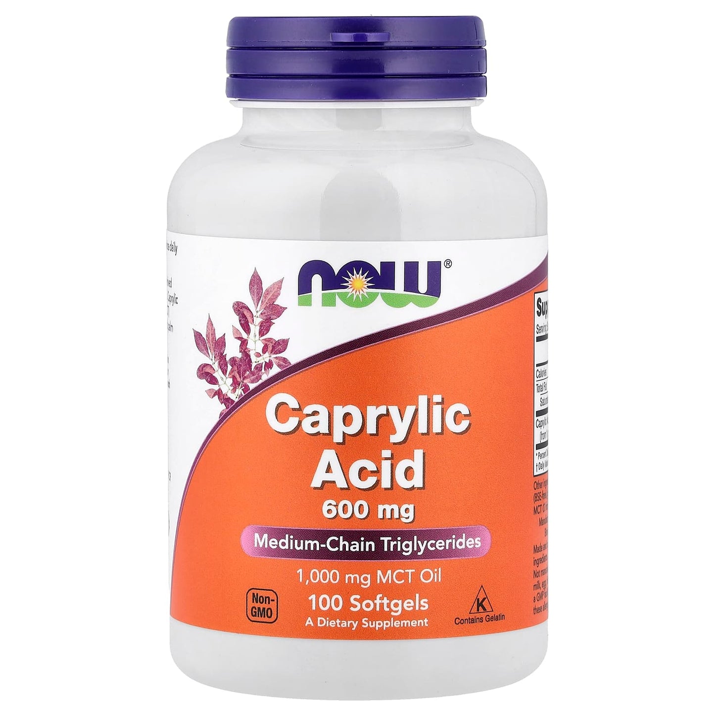 Caprylic Acid, 600mg - 100 softgels