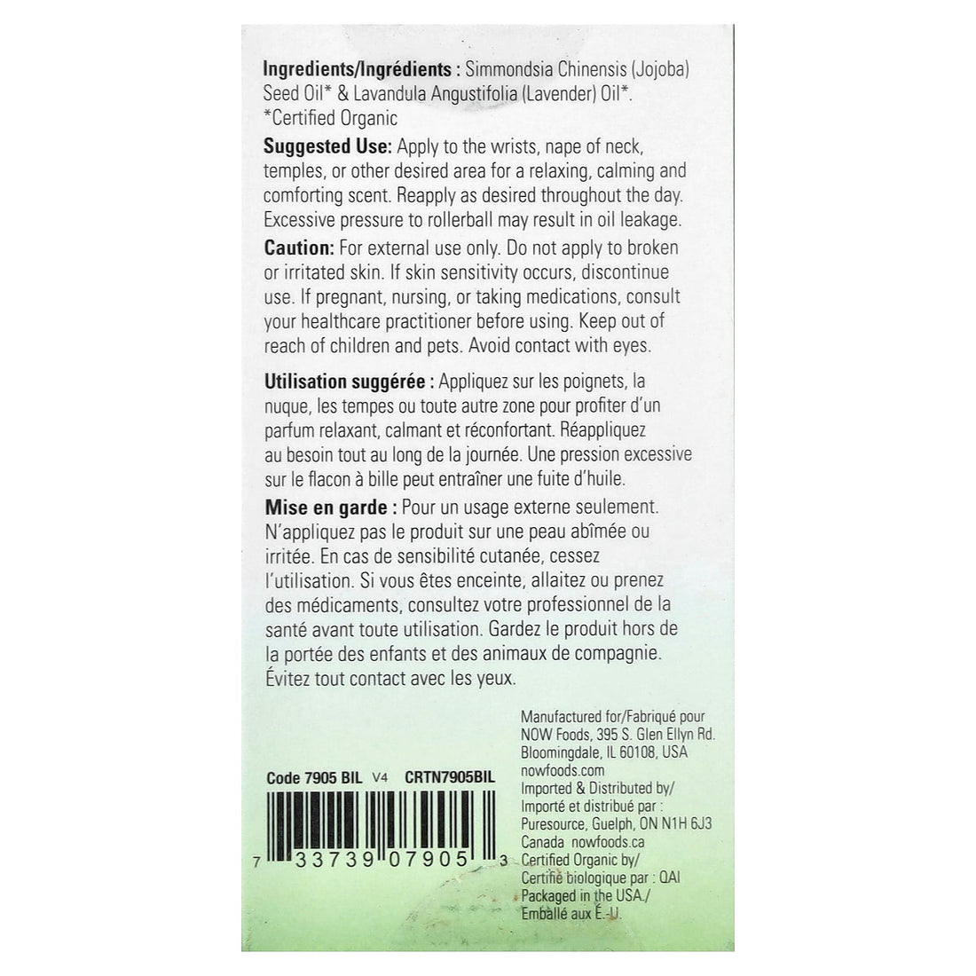 NOW Foods Essential Oil Roll-On, Lavender - 10 ml - image 4