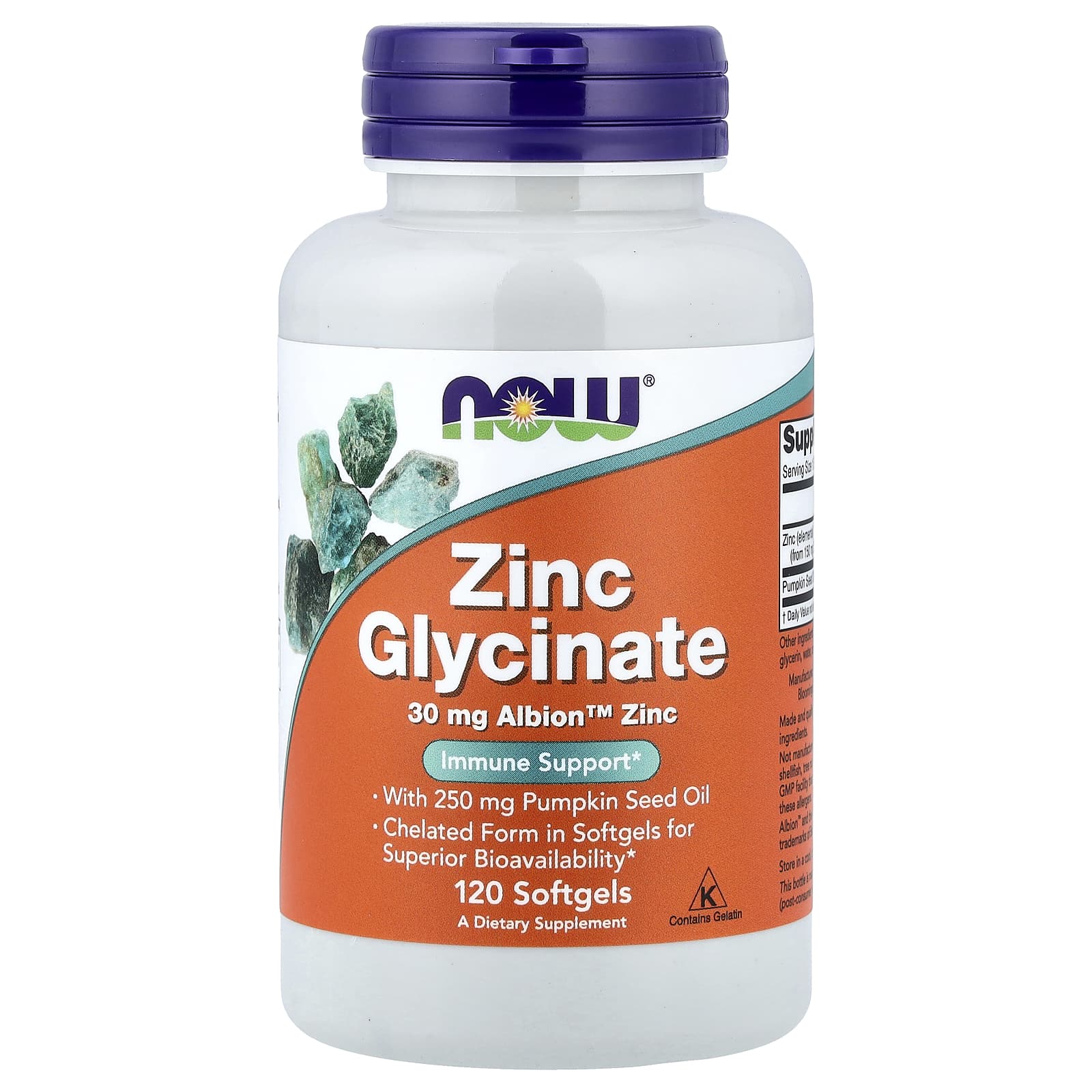 Zinc Glycinate - 120 softgels