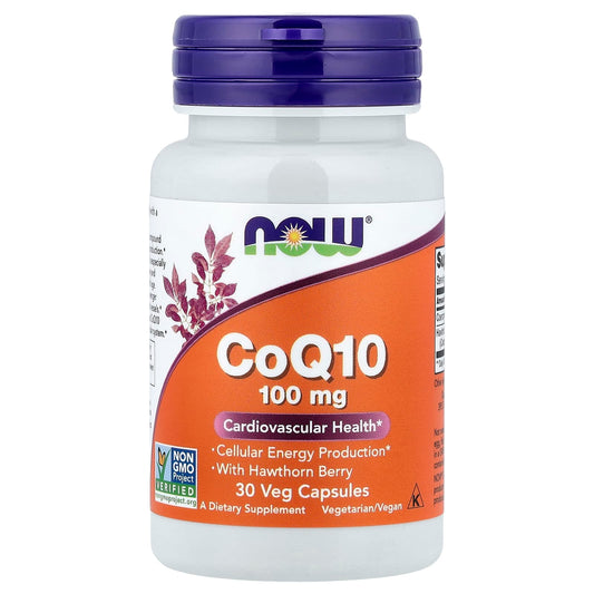 CoQ10 with Hawthorn Berry, 100mg - 30 vcaps