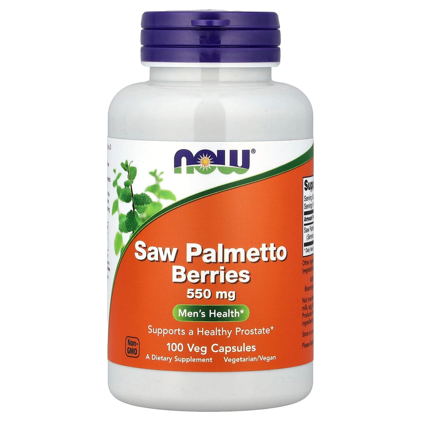 Saw Palmetto Berries, 550mg - 100 vcaps