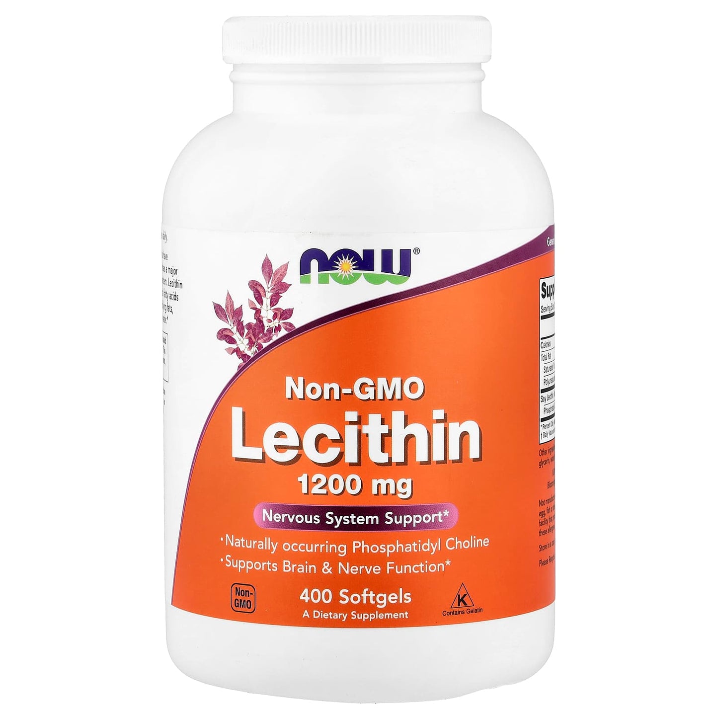 Lecithin, 1200mg Non-GMO - 200 softgels