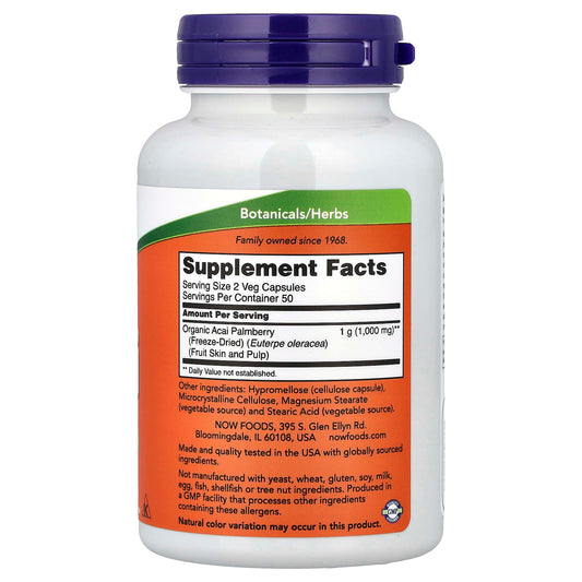 Acai, 500mg - 100 vcaps