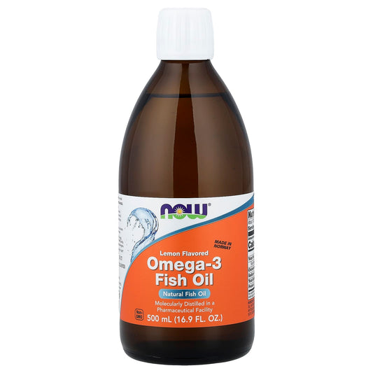 Omega-3 Fish Oil Liquid, Lemon - 500 ml.
