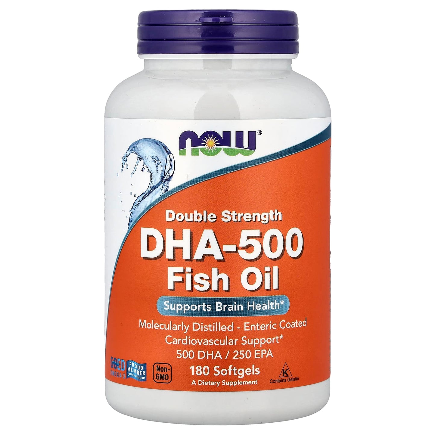 DHA-500, 500 DHA / 250 EPA - 180 softgels