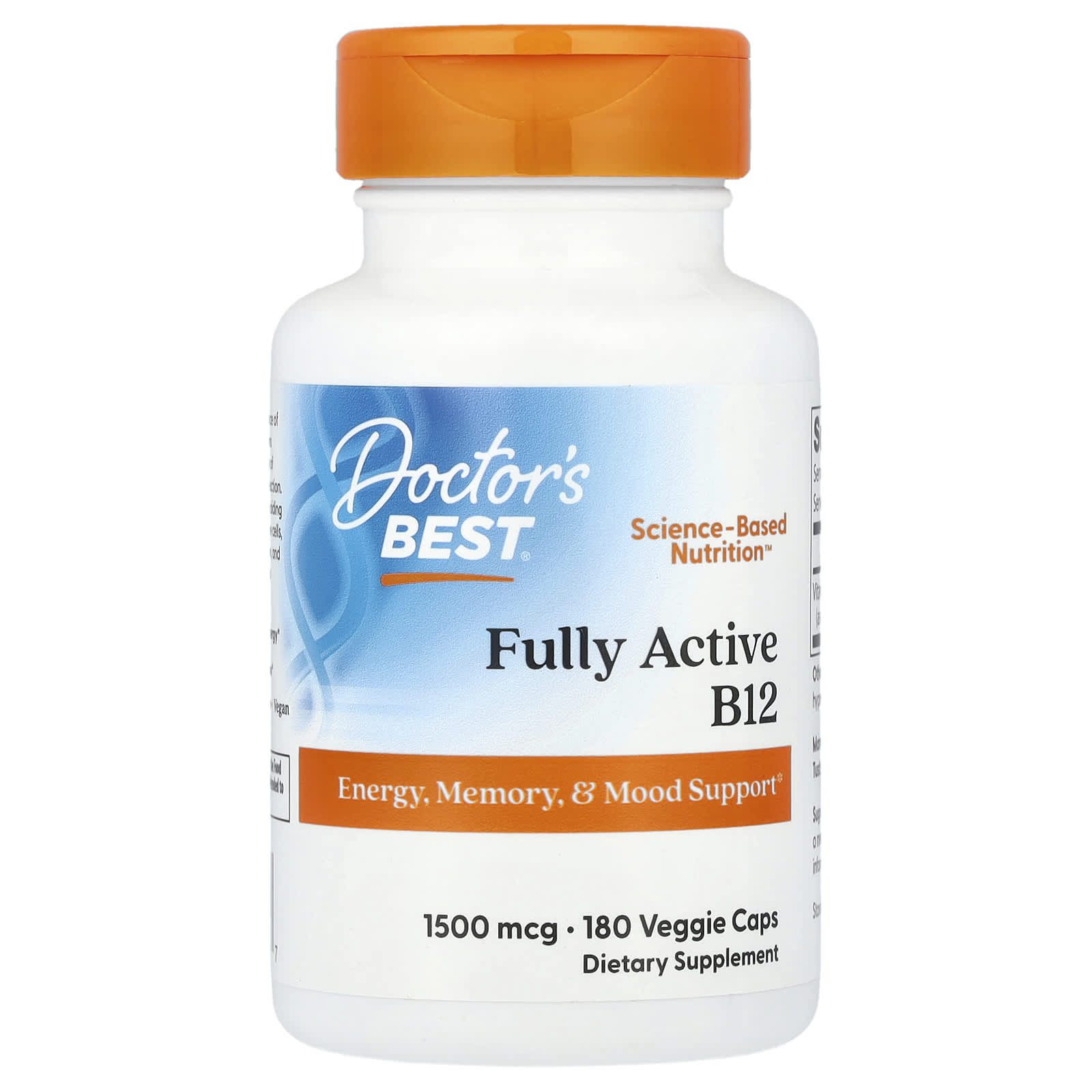 Fully Active B12, 1500mcg - 180 vcaps