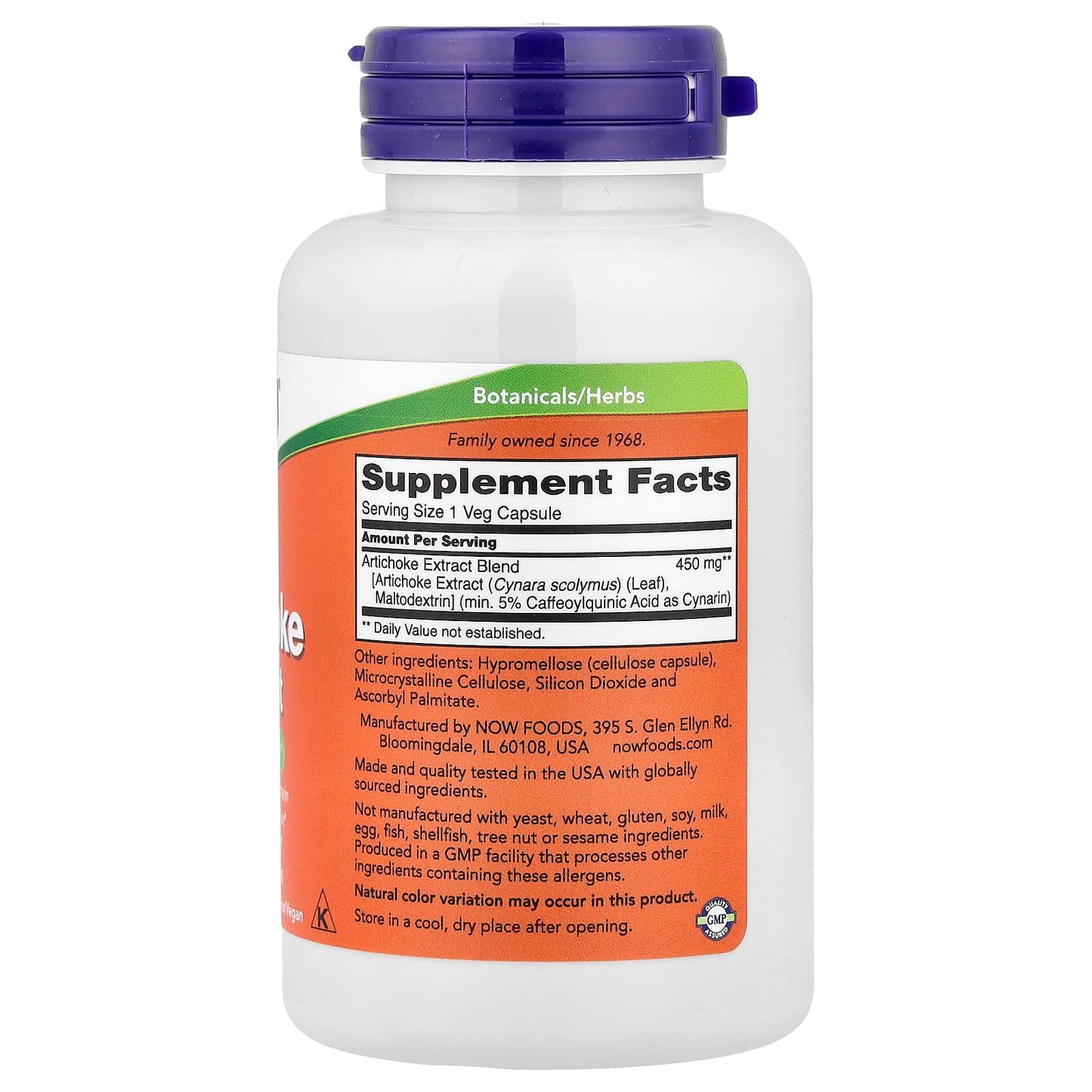 Artichoke Extract, 450mg - 90 vcaps