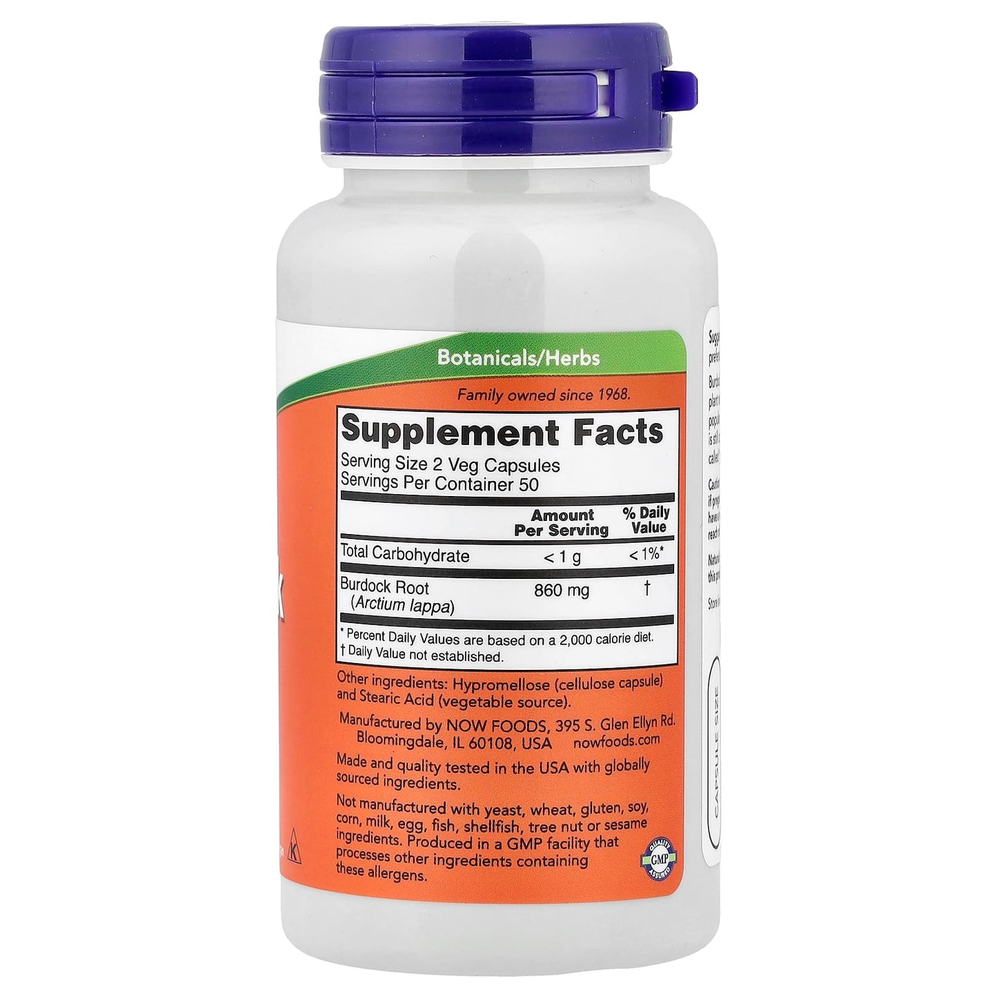 Burdock Root, 430mg - 100 capsules