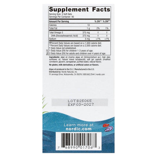 Children's DHA Vegetarian, 375mg Berry Lemonade - 120 chewables