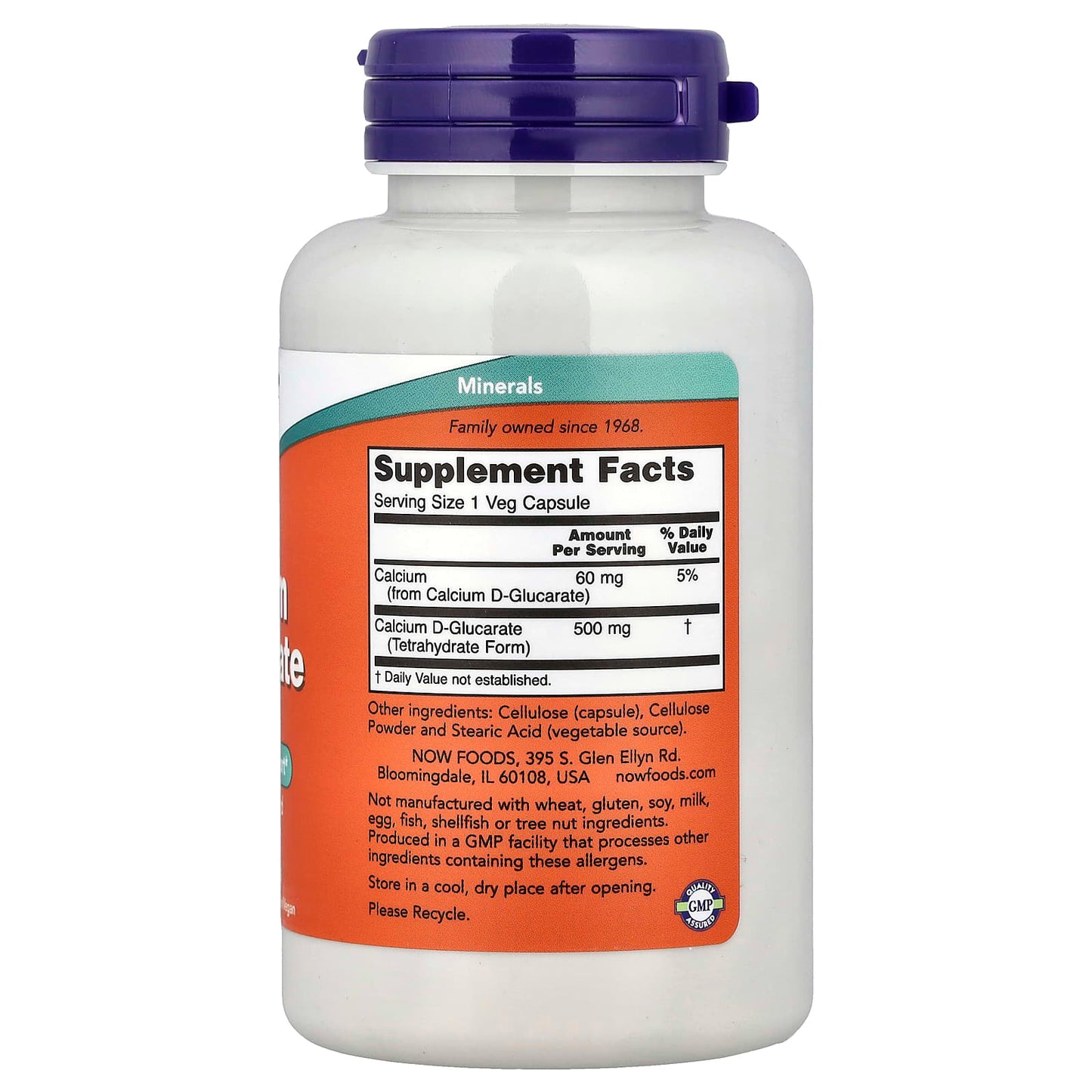 Calcium D-Glucarate, 500mg - 90 vcaps