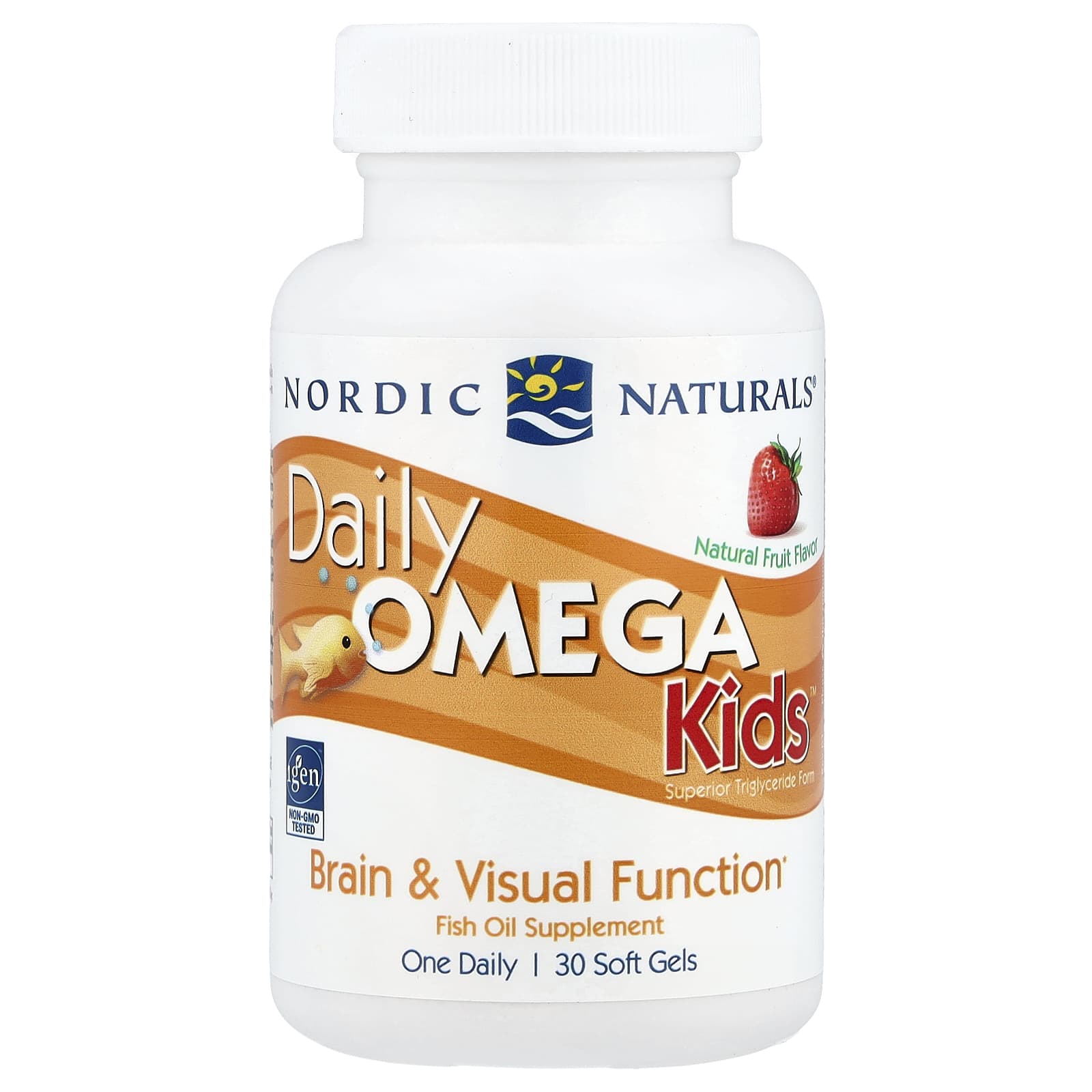 Daily Omega Kids, Natural Fruit Flavor - 30 softgels