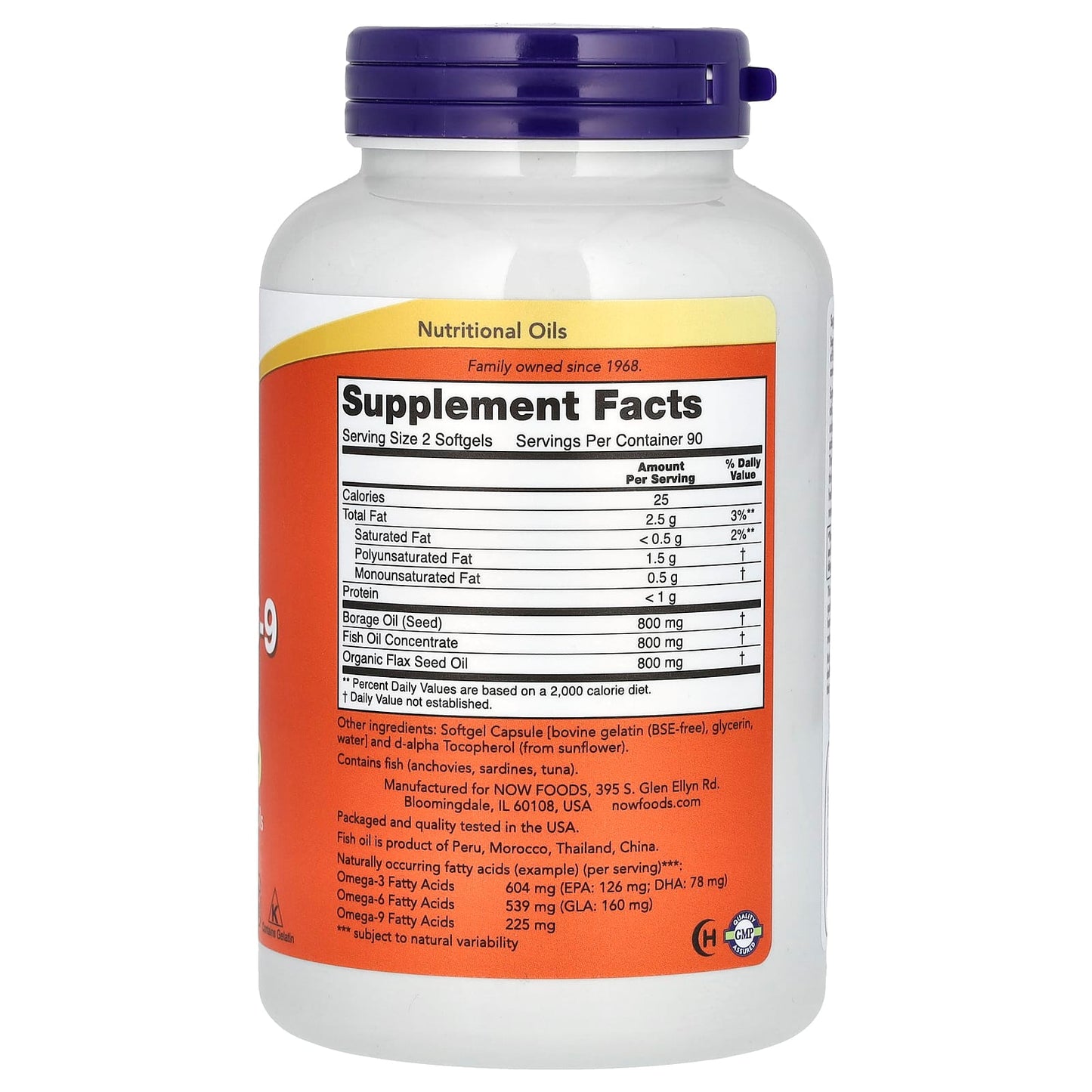 Super Omega 3-6-9, 1200mg - 90 softgels