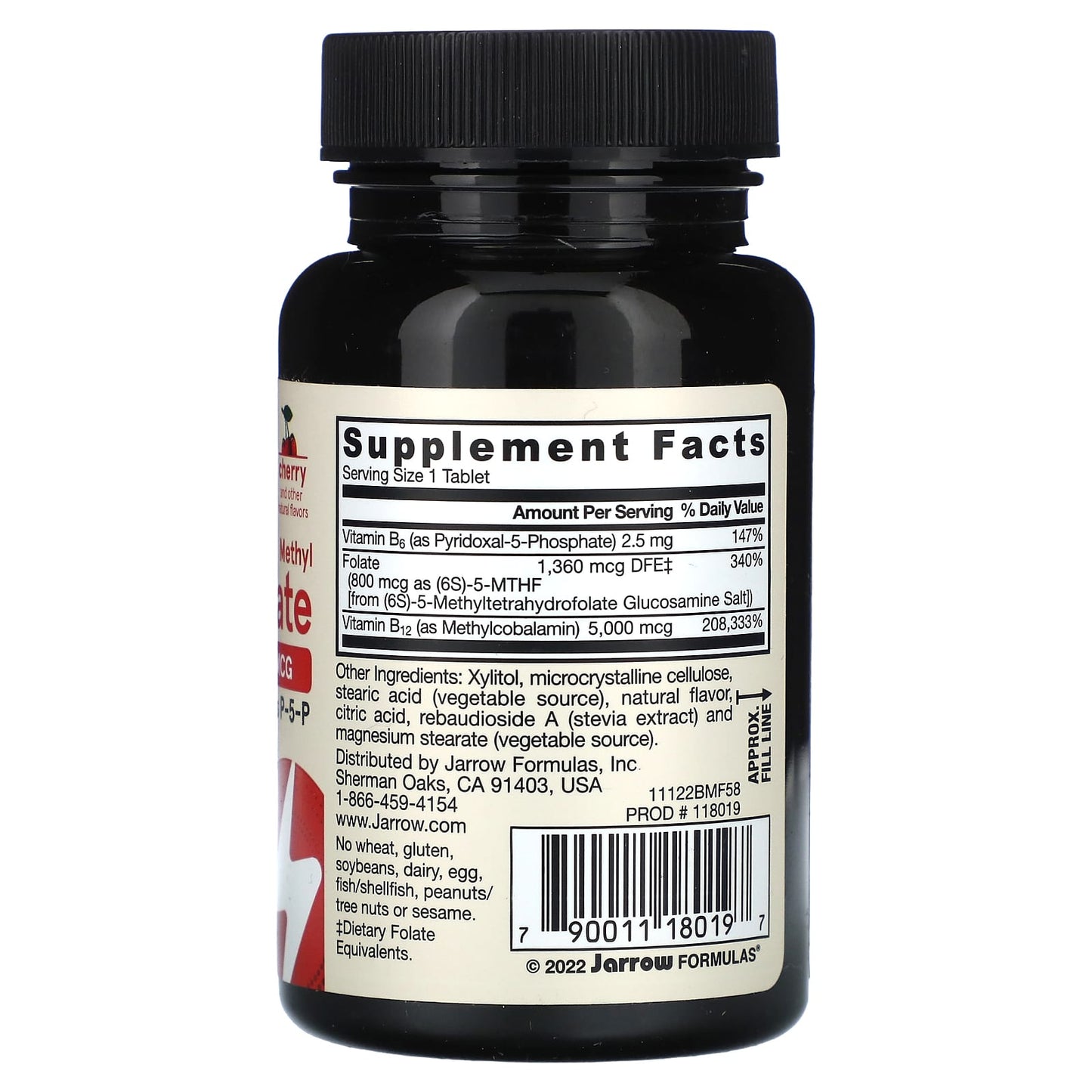 Methyl B-12 & Methyl Folate, Cherry - 60 chewable tabs