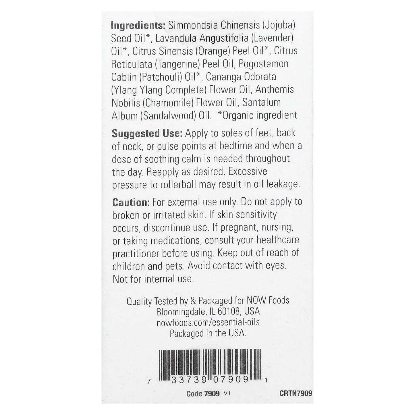 Essential Oil Roll-On, Take a Zen Ten - 10 ml.