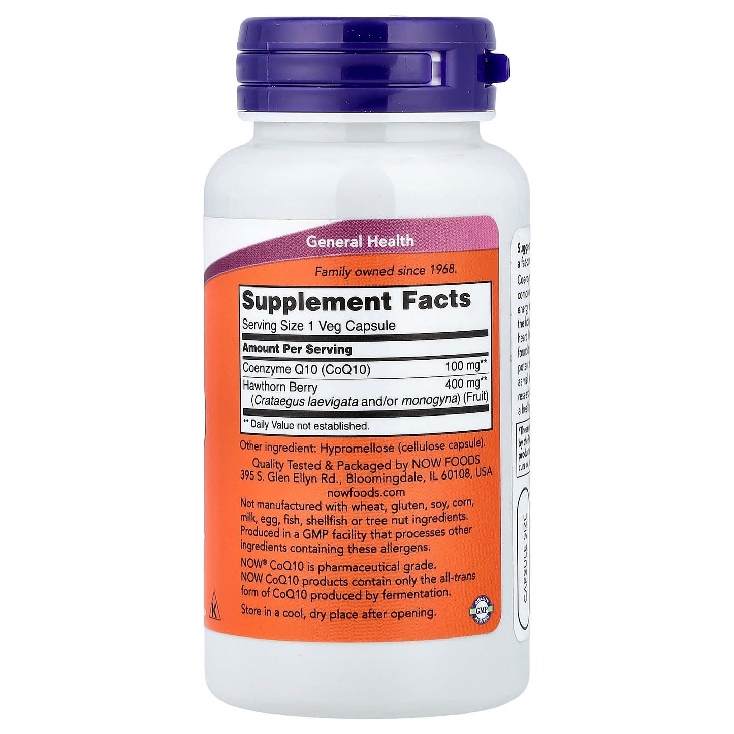 CoQ10 with Hawthorn Berry, 100mg - 90 vcaps