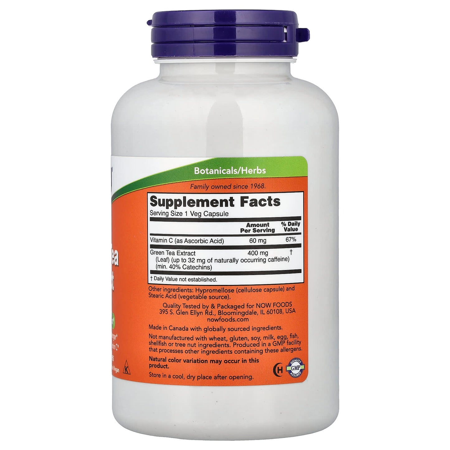 Green Tea Extract, 400mg - 100 vcaps