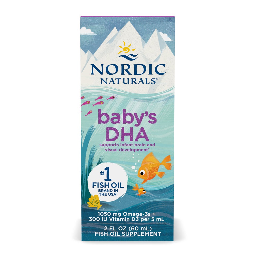 Baby's DHA Fish Oil, 1050mg Omega-3 with Vitamin D3 - 60 ml.