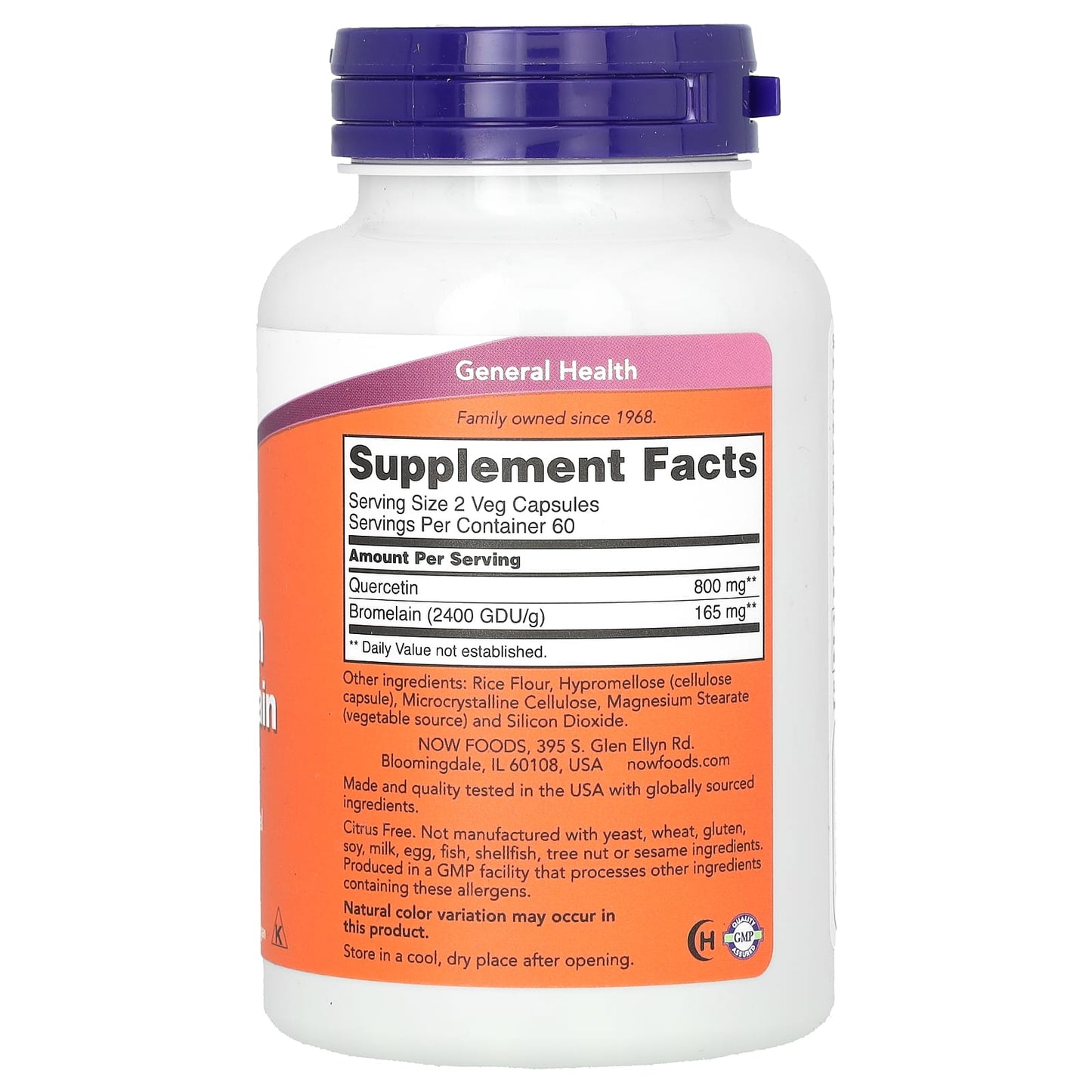 Quercetin with Bromelain - 240 vcaps