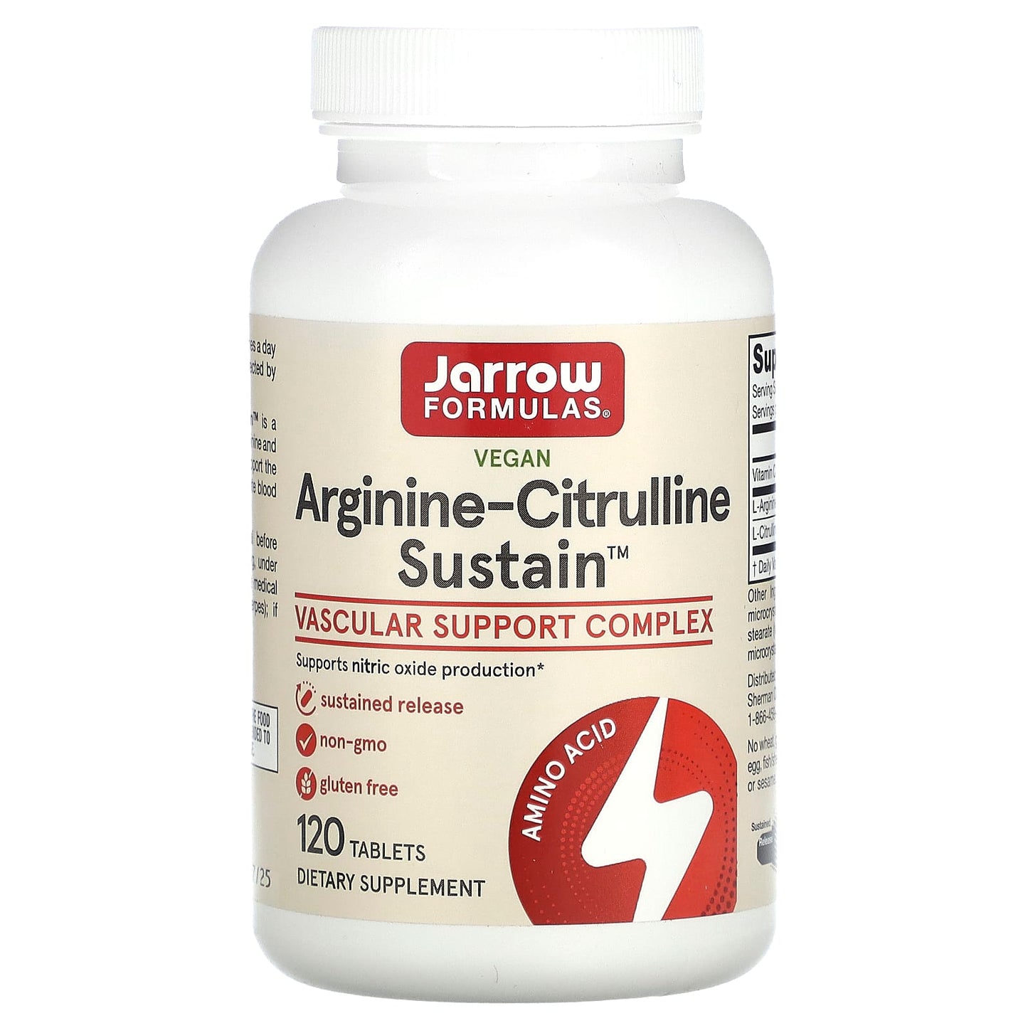 Arginine-Citrulline Sustain - 120 tabs