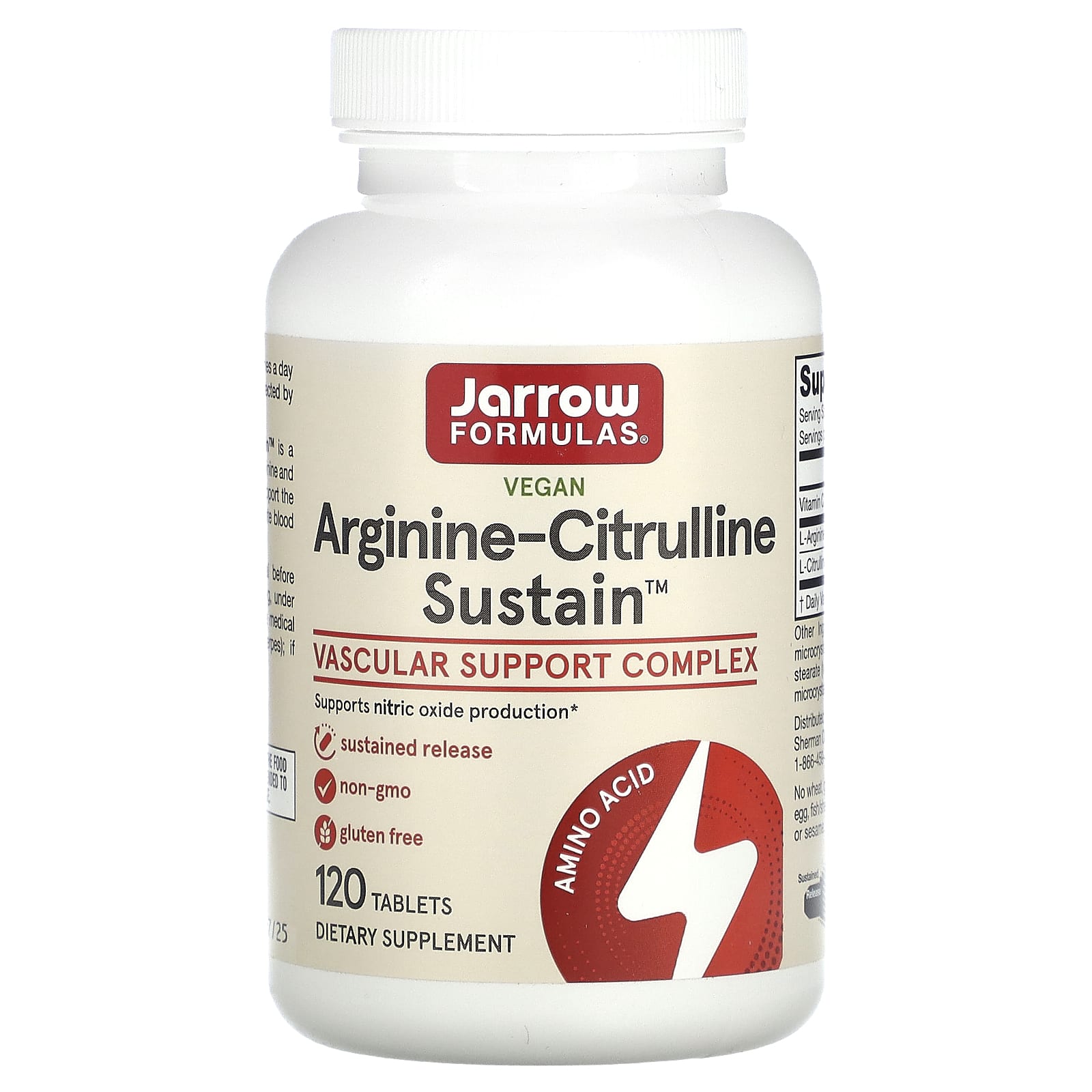 Arginine-Citrulline Sustain - 120 tabs