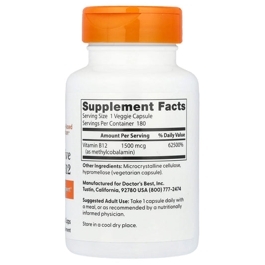 Fully Active B12, 1500mcg - 180 vcaps