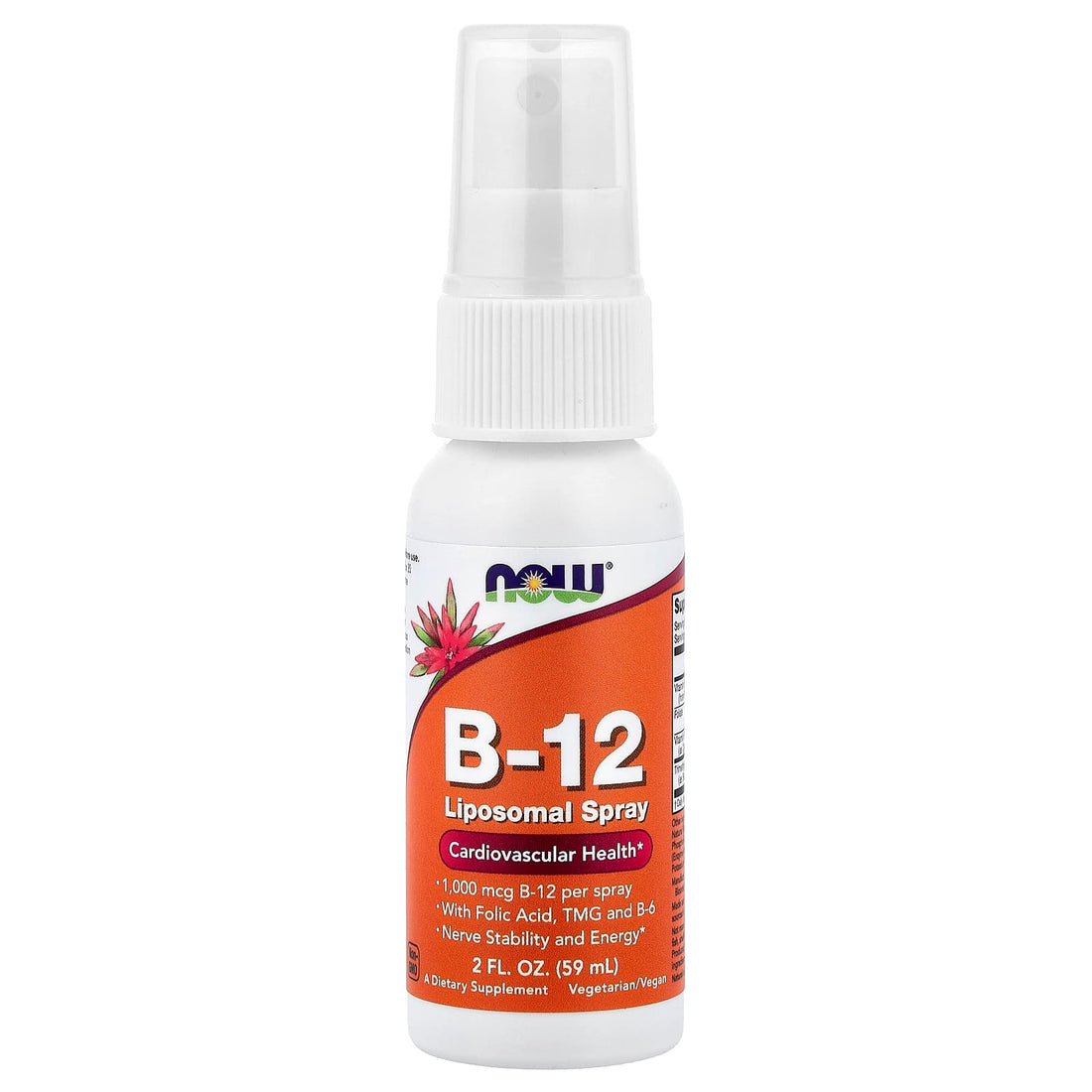 NOW Foods Vitamin B-12, Liposomal Spray - 59 ml