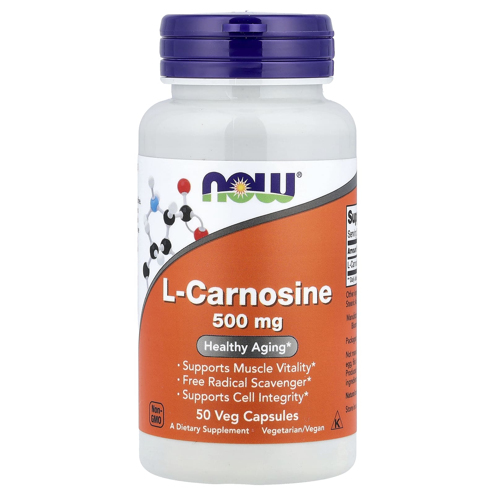 L-Carnosine, 500mg - 50 vcaps