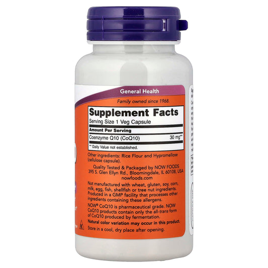 CoQ10, 30mg - 60 vcaps