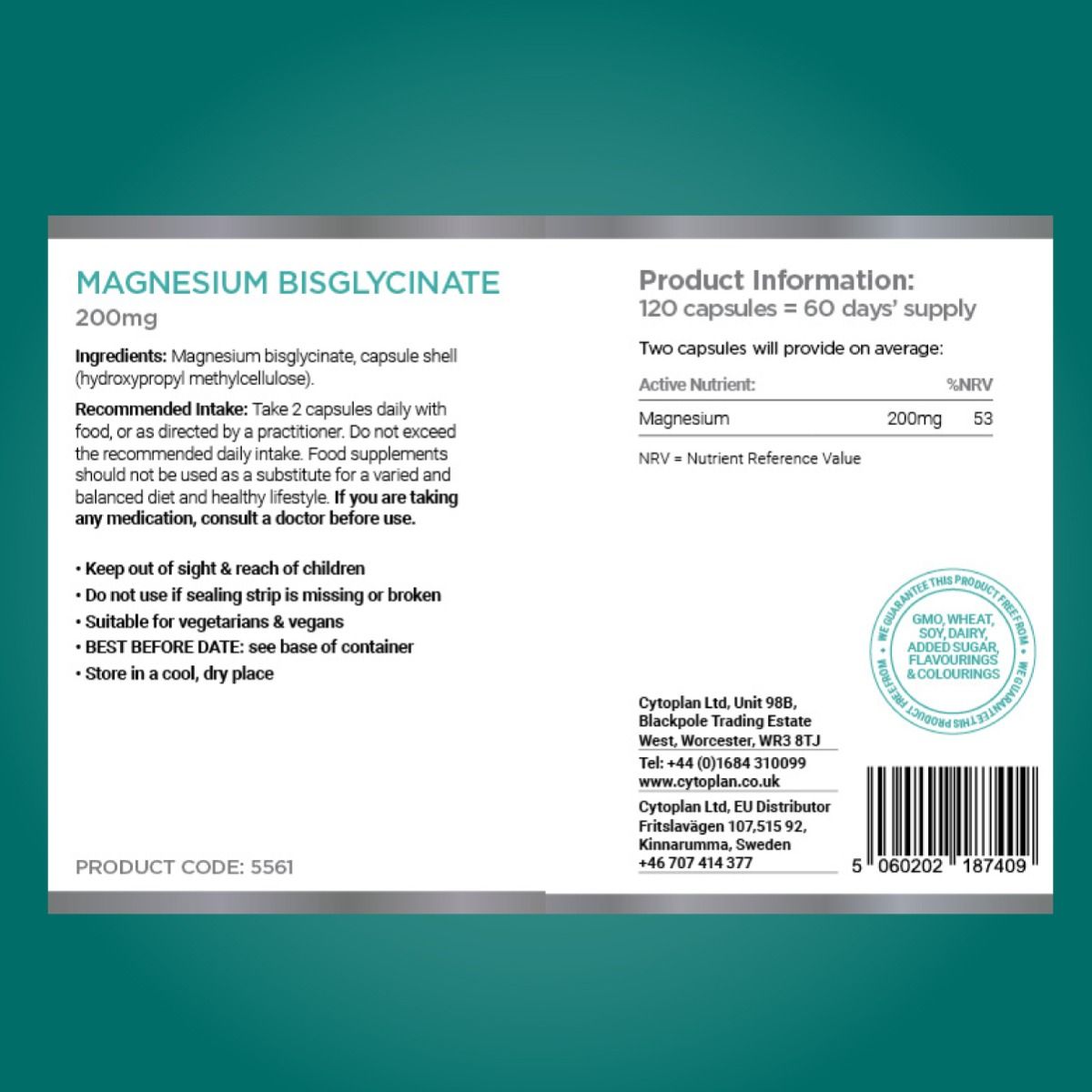 Magnesium Bisglycinate - 120 vcaps