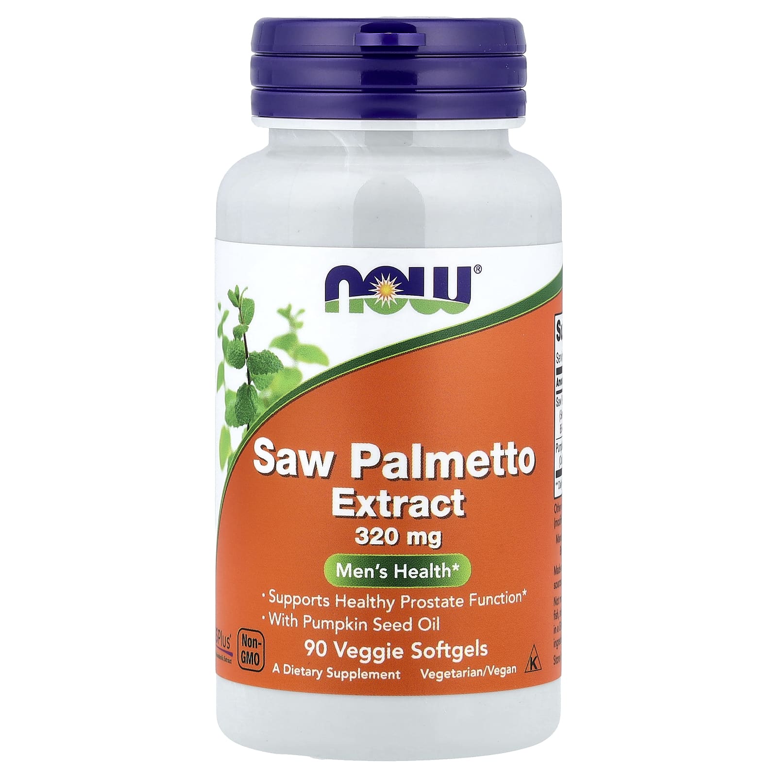 Saw Palmetto Extract with Pumpkin Seed Oil, 320mg - 90 veggie softgels