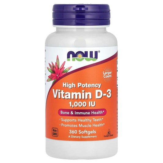 Vitamin D-3, 1000 IU - 360 softgels