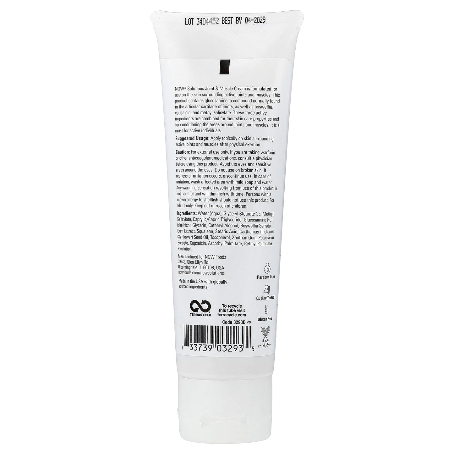 Joint & Muscle Cream - 118 ml.