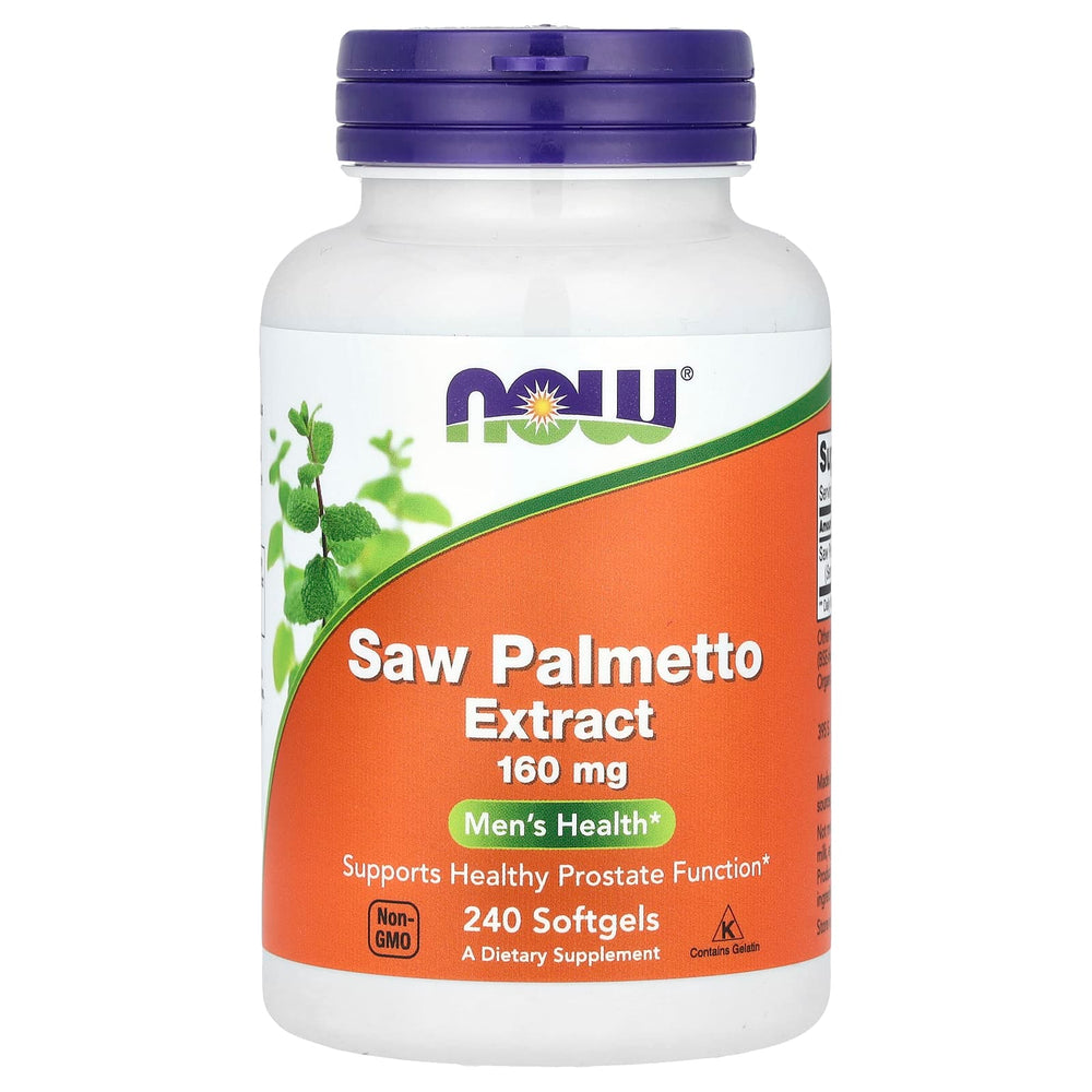 NOW Foods Saw Palmetto Extract, 160mg - 240 softgels
