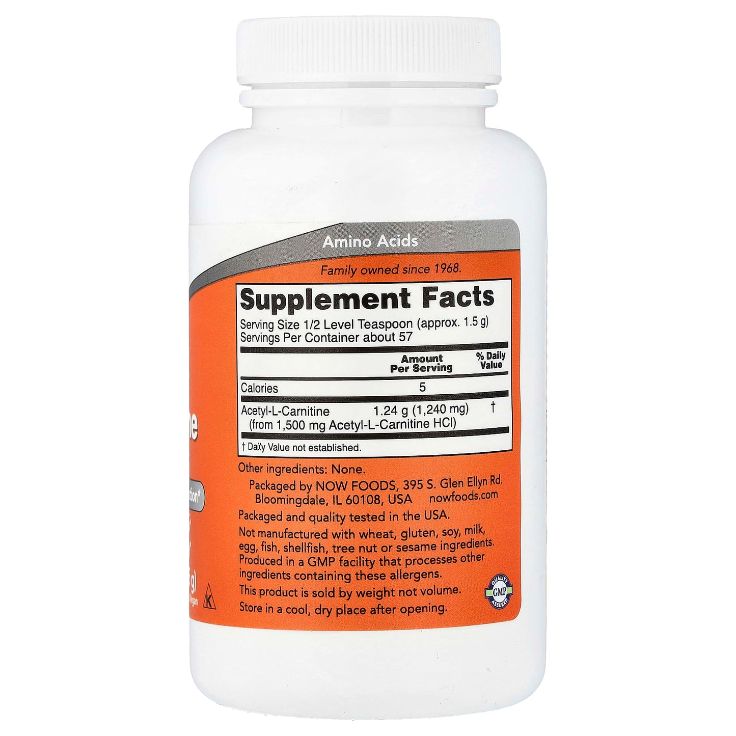 Acetyl-L-Carnitine, Pure Powder - 85g