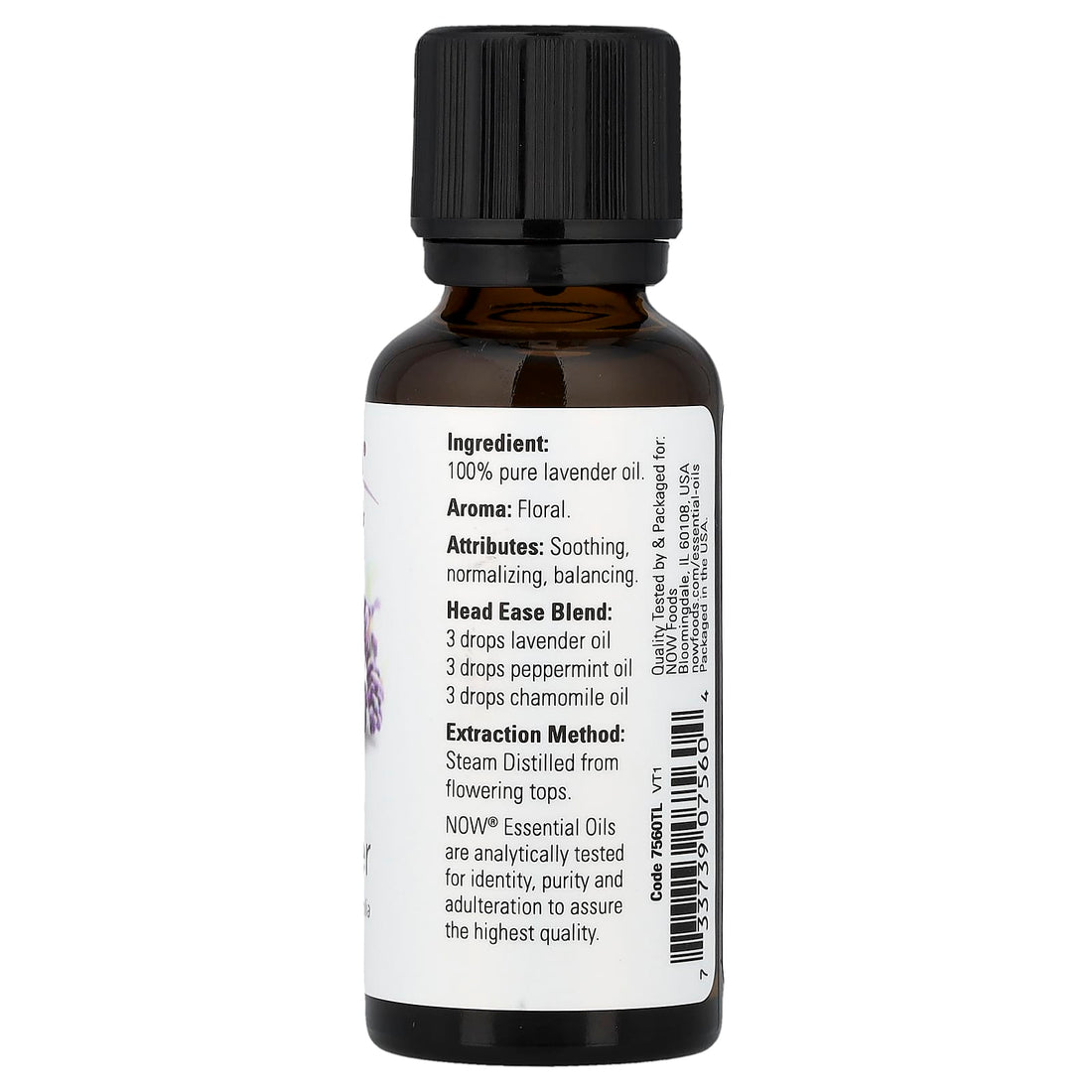 NOW Foods Essential Oil, Lavender Oil 100% Pure - 10 ml - image 3
